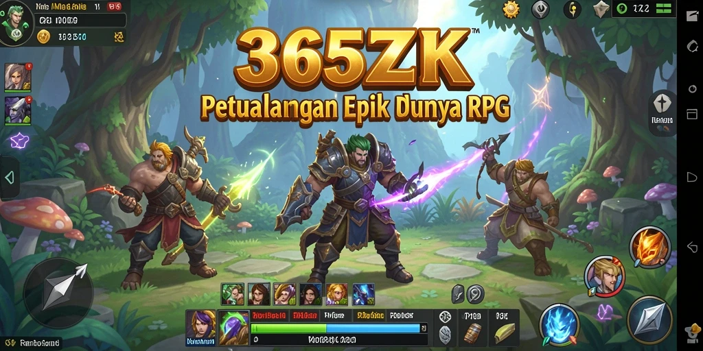 Tampilan gameplay RPG yang mengasyikkan dalam 365ZK.