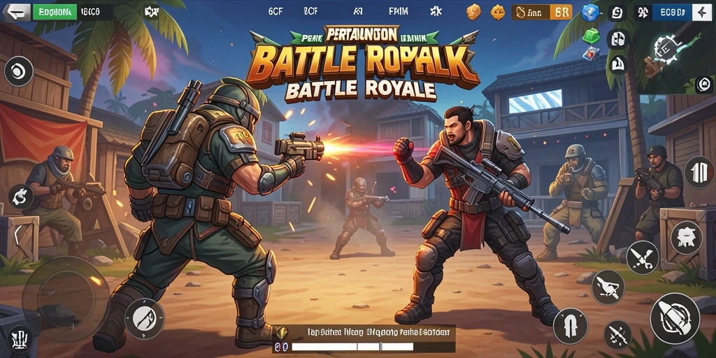 Screenshot gameplay menegangkan di 6CF, saat pertempuran berlangsung.