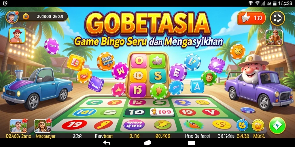 Tampilan gameplay Bingo GOBETASIA yang seru dan interaktif.