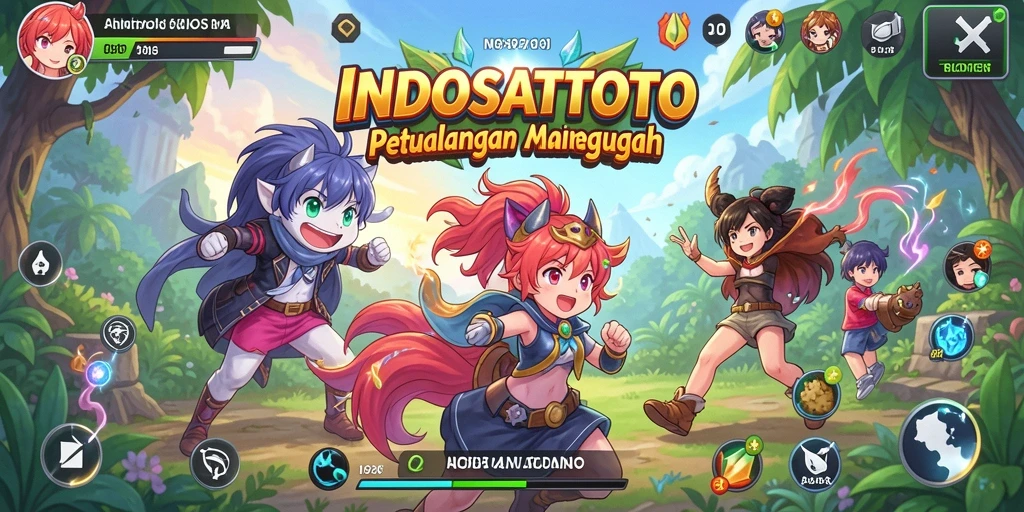 Tampilan gameplay INDOSATTOTO yang seru dan penuh warna.