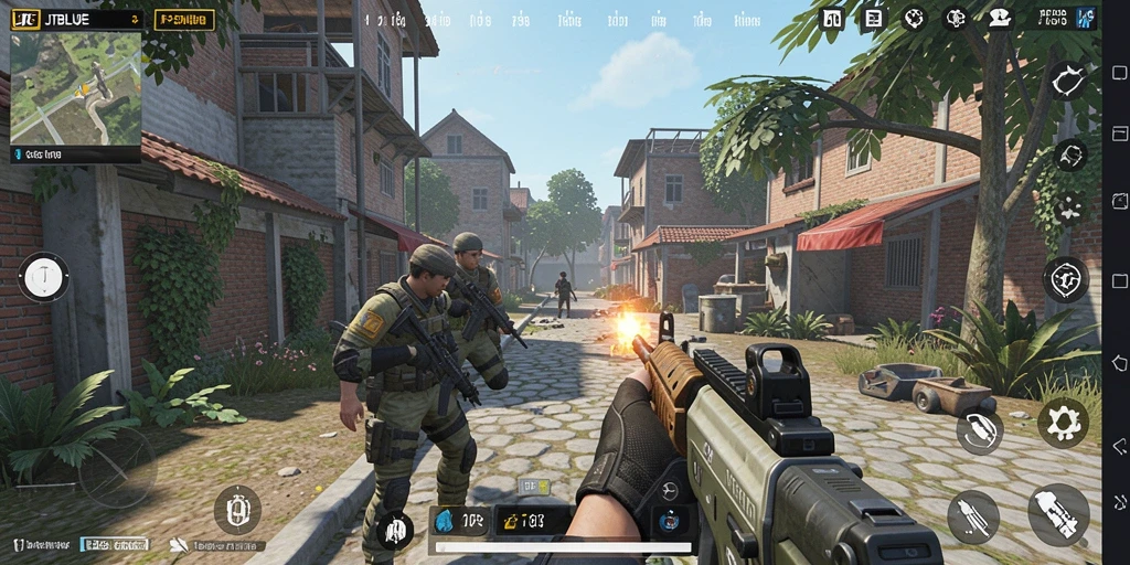 Tampilan seru dari gameplay JTBLUE dengan aksi TPS mendebarkan.