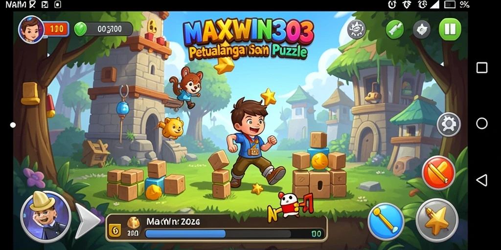 Tampilan gameplay seru penuh teka-teki menantang di MAXWIN303.