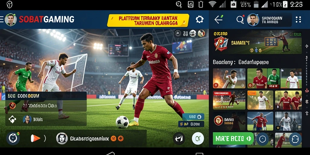 Tampilan gameplay taruhan olahraga yang menarik di SOBATGAMING.