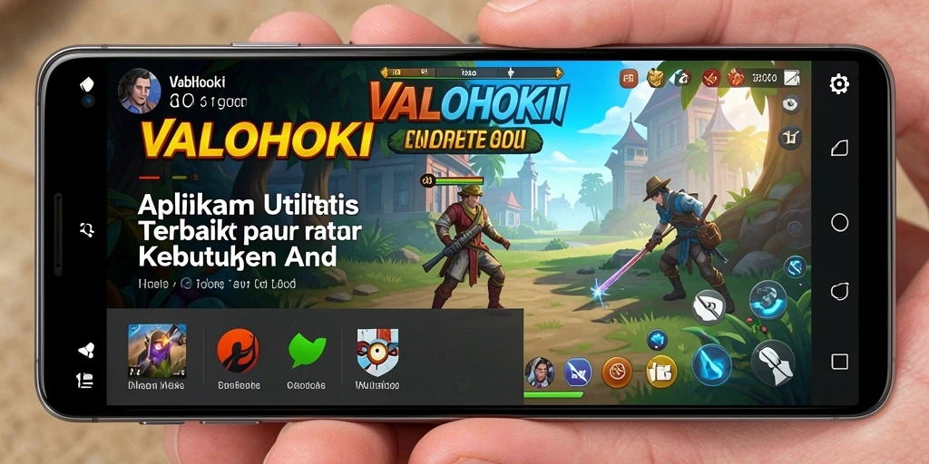 Tampilan antarmuka VALOHOKI yang sederhana dan intuitif