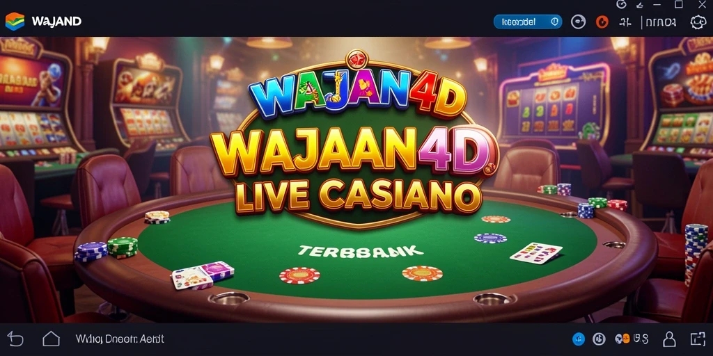 Screenshot gameplay WAJAN4D yang menampilkan dealer langsung dan interaksi pemain.